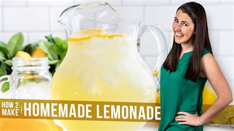 homemade lemonade recipe  stay  home chef youtube