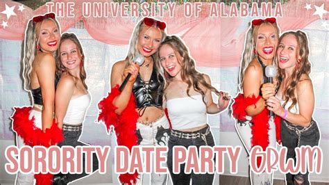 sorority date party pi beta phi get ready with me the university