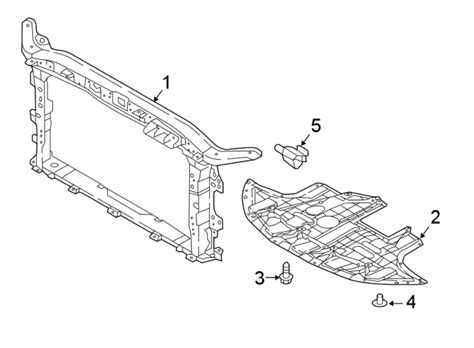 hyundai elantra radiator support splash shield front  korea built  liter