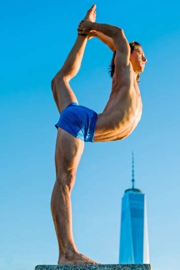 urban yoga athletes perform bendy poses  uk   york  pictures