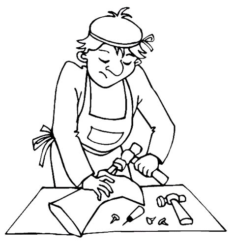 work coloring pages
