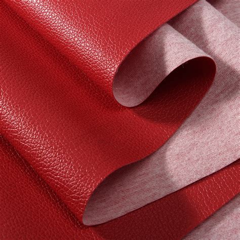 pu faux leather fabric car interior upholstery fabric   yard brown khaki dark red