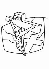 Kreuz Ausmalbild Ausmalen Drei Kreuze Auferstehung sketch template