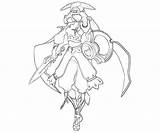 Yayoi Character Blazblue Trigger Calamity Coloring Pages sketch template