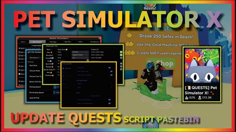 pet simulator  script pastebin  update quests auto farm quest hatch egg   top