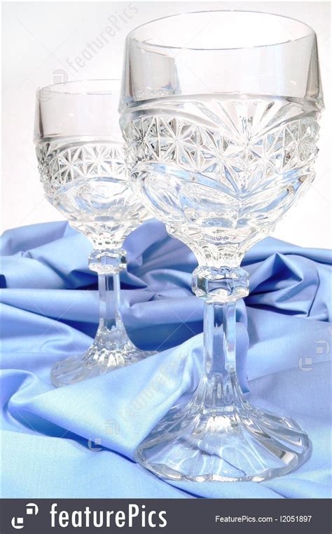 Picture Of Antique Crystal Wine Glasses