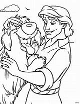 Coloring Eric Pages Prince Disney Para Popular Dibujos sketch template