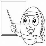 Football Character Coloring Board Thumbs Cartoon Illustration Holding Kids sketch template