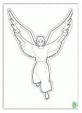 Coloring Pages Angel Angels Dinokids Blue Christmas Colouring Close Print Template sketch template