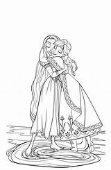 Coloring Pages Hug Anna Elsa Hugging Olympus Mount Weird Deviantart Getcolorings Getdrawings Color sketch template