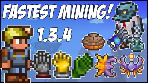 terraria console  fastest mining speed  youtube