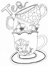 Coloring Teapot Getcolorings sketch template