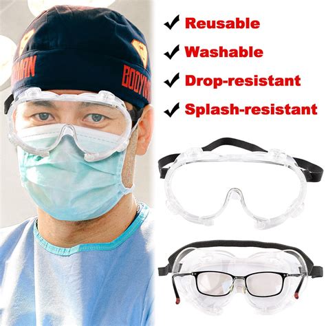 lab work eyewear glasses medical surgical safety goggles anti splash