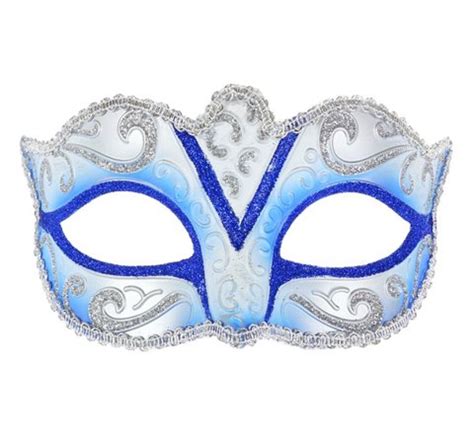 maska karnawalowa wenecka wenecja niebieska proarti