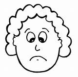Sad Clipart Face Faces Colouring Drawings Clip Coloring Clipartbest sketch template
