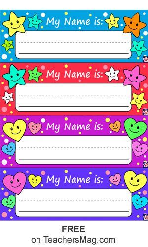 printable  tags  preschoolers preschool  tags