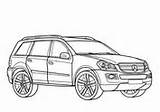 Mercedes Class Coloring Gl Pages Glk sketch template