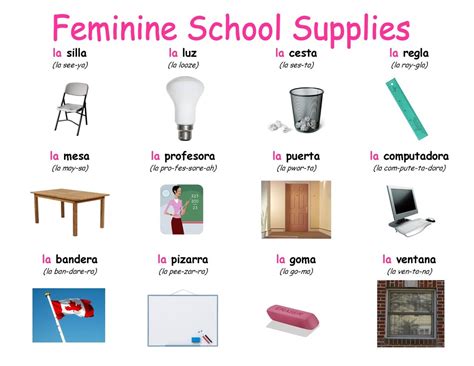 feminine school supplies spanish sombreros