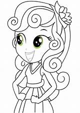 Coloring Pony Pages Little Equestria Girls Printable Belle Girl Sweetie Kids Color Clipart Sunset Pinkie Pie Shimmer Print Apple Refrigerator sketch template