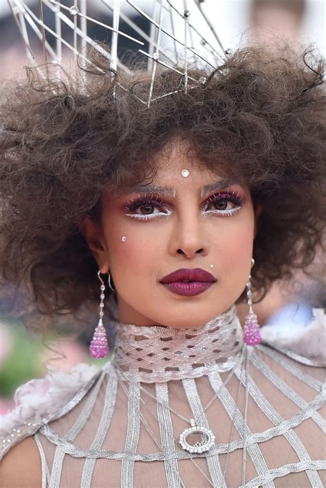 priyanka chopra hair and makeup at met gala 2019 popsugar beauty