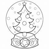 Snowglobe Globe Bestcoloringpagesforkids Globes sketch template