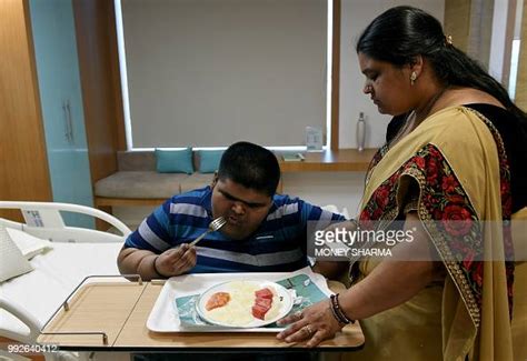 Obese Indian Teen Meher Jain Eats Food As His Mother Pooja Jain