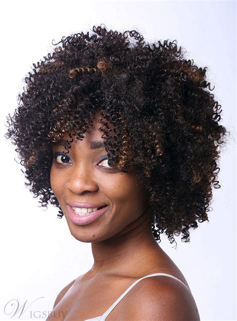 coscoss® african american medium curly capless synthetic