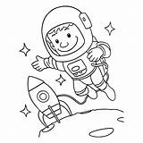 Astronauta Astronaut Astronaute sketch template