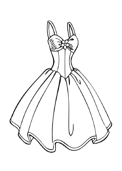 printable dress coloring pages