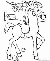 Horse Coloring Pages Pony Kids Saddle Colouring Sheets Farm Animals Mandala Saddles Crayola sketch template