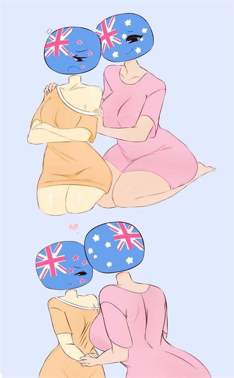 rule 34 2girls anthro australia countryhumans big breasts