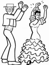 Flamenco Bailes sketch template