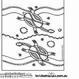 Aboriginal Colouring Pages Symbols Kids Coloring Sheets Naidoc Indigenous Week Dot Australian Culture Painting Turtle Turtles Printable Drawings Neck Au sketch template