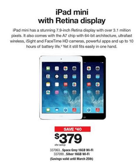 staples canada deal ipad mini  retina display gb   canadian freebies coupons