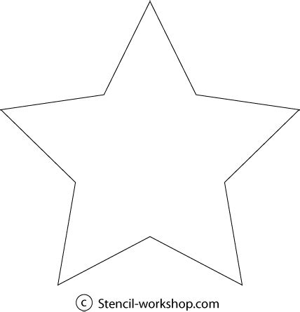 large star template    lot  stencil options