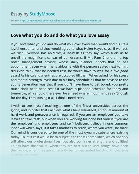 essay examples essay  love