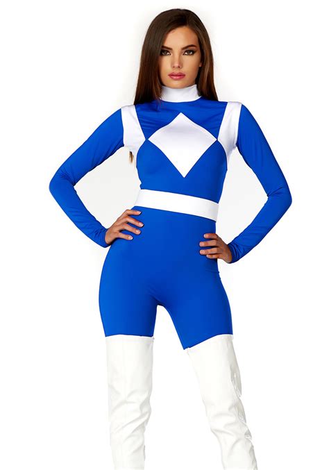 women s dominance action figure blue catsuit costume