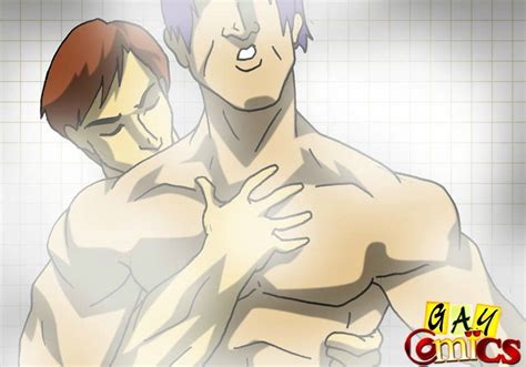 Gay Sex In The Shower After A Good Fight Silver Cartoon