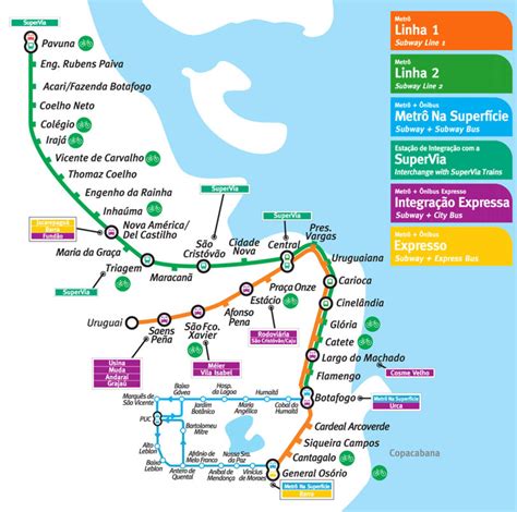map  rio de janeiro subway underground tube metro stations lines
