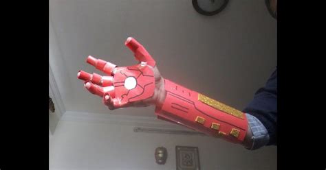 iron man hand  printed iron man prosthetic hand