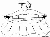 Articulation Mouths Frontal Lisp Th Phonology Coloring Pages Preview sketch template