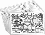 Placemats Activity Amazon Wedding Unavailable Color Kids Coloring sketch template