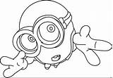 Minion Pages Coloring Bob Getcolorings Stunning Cute sketch template