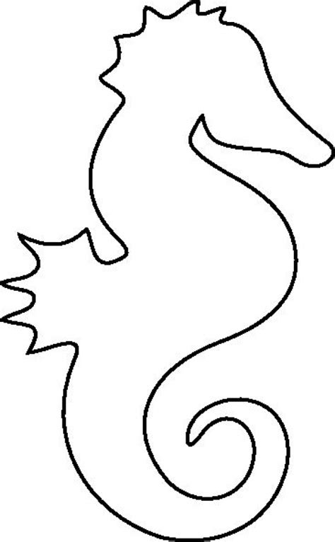 seahorse coloring pages  print