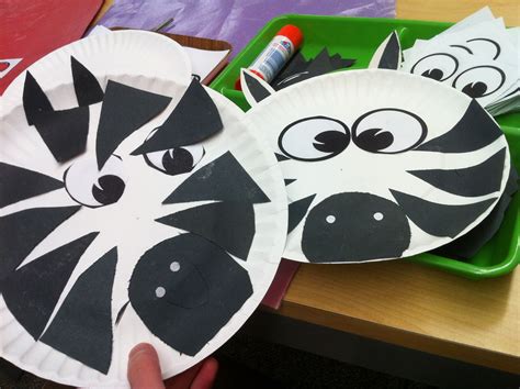 zebra craft   montessori kindergarten preschool kids  paper