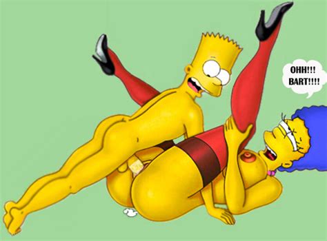xbooru bart simpson incest marge simpson mother and son the simpsons yellow skin 211616