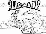 Allosaurus Anycoloring sketch template