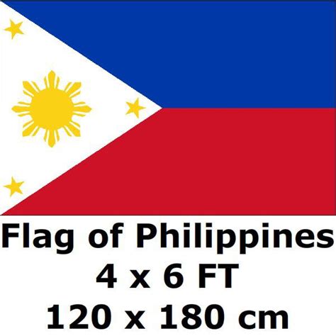 philippines flag 120 x 180 cm 100d polyester large big flags and