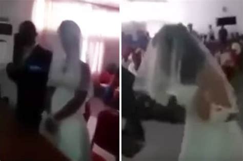 ‘cheating groom s lover gatecrashes wedding in same dress as bride