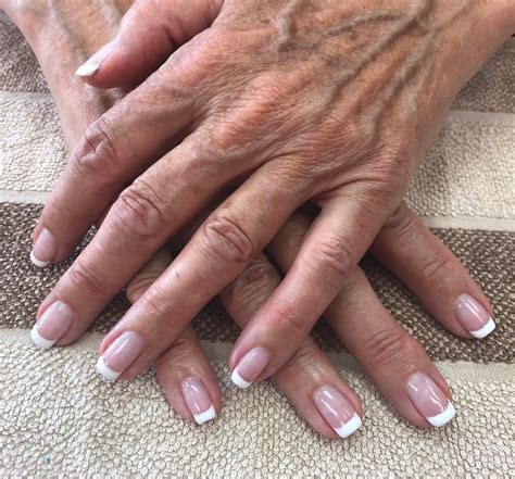 french tips opi color alpine snow nailshapes nails nailsofinstagram